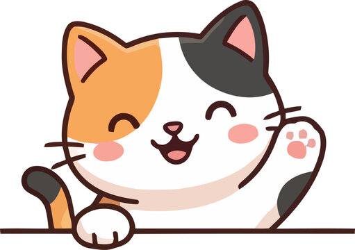 cute cartoon cat illustration