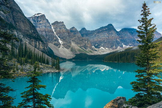 Majestic Canadian Rockies Landscape &ndash; Banff and Jasper National Parks Scenic Mountain Wilderness, Alberta Travel Destination.
