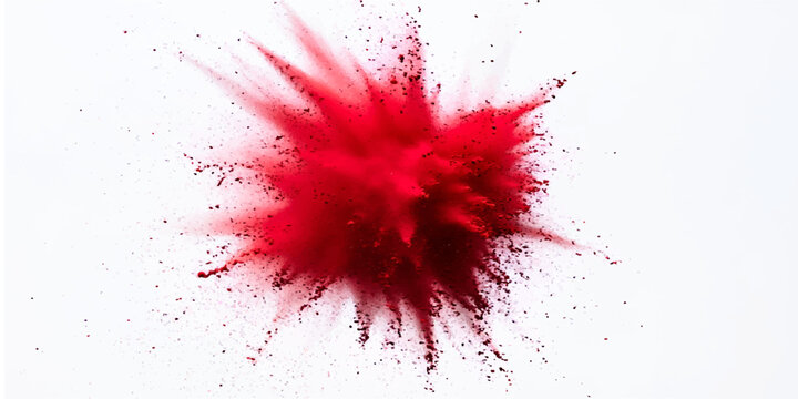 A dynamic grunge vector illustration featuring artistic red ink splashes and splatters that create a textured dirty stain pattern against a vibrant paint backdrop