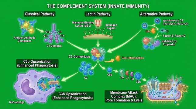 Complement System Pathways in Innate Immunity