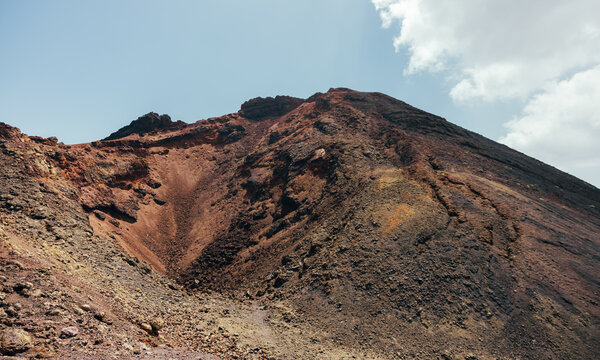 Volcanic crater landscape on La Palma, Canary Islands