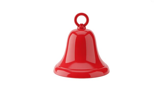 Red bell, shiny metal bell, red metal bell, warning bell