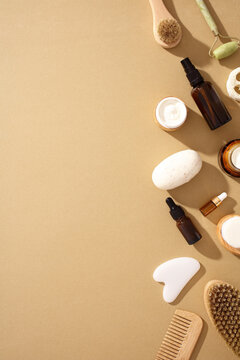 Natural eco-friendly cosmetics for zero waste beauty