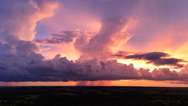 Nuvens no por do sol