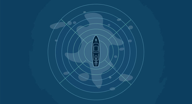 Rocket ready for launch with sleek fins and engine nozzle.