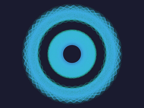 Elegant Circular Curve Pattern Abstract Vector Artwork