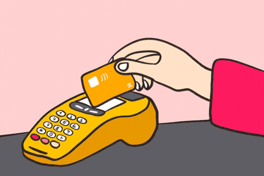 Digital payment with card reader for finance contract deal