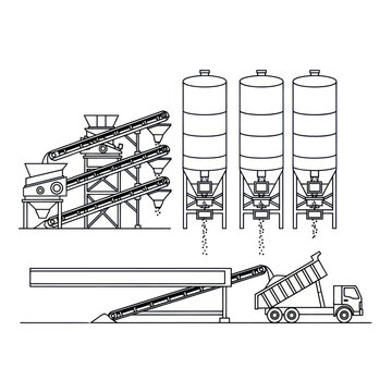 Concrete Batching Plant - Automated System for Concrete Production.