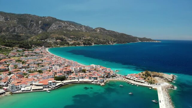 Kokkari beach in Samos island, Greece