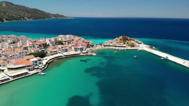 Kokkari beach in Samos island, Greece