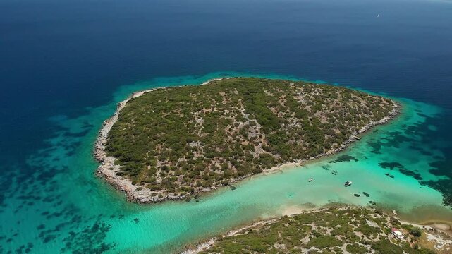 Kassonisi islet in Samos island, Greece