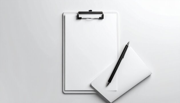 Top view of a clean white cli