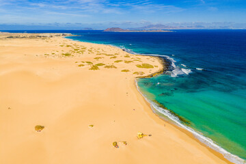 Corralejo Beach, Fuerteventura, Canary Islands, Spain © Engel Drohnenpilot