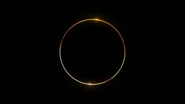 Abstract golden glowing circular arcs soft gradient light Luxury magic festive effect bokeh and glow smooth luxury metallic glow, elegant futuristic technology minimal energy rings dark premium design