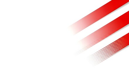 Fototapeta premium A modern graphic design featuring red stripes on a transparent background