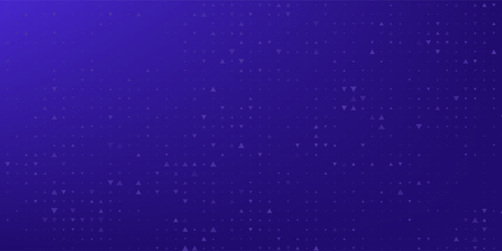Purple glowing pixel dot pattern. Abstract neon grid wallpaper. Violet color mosaic pattern backdrop. Vector modern technology, business, science, healthcare, medicine, presentation design background