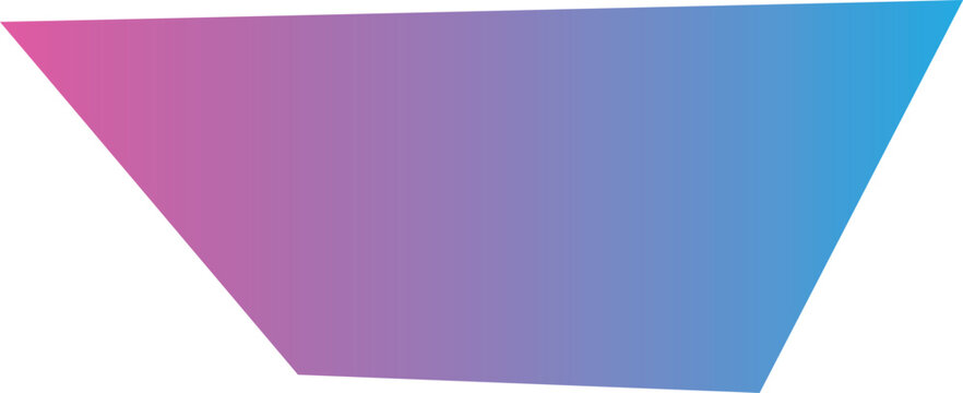 The image shows an irregular quadrilateral trapezoid, which is a geometric shape in which one pair of opposite sides is parallel to the other. This particular trapezoid is presented on a clean white 