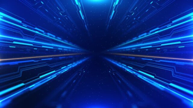 Deep cyber stage waves lights, futuristic digital Art background c waving lines particles big data streams, Animation. 4K 3D product presentation cyberspace stream. party Oscar award ceremony event,