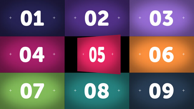 Multiscreen Transitions HD X9 09 &ndash; Fast Nine Screen Panel Transitions, Modern Video Wall Animation for Broadcast, Social Media and Presentation Content