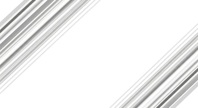 Abstract background with diagonal grey and stripes in opposite corners