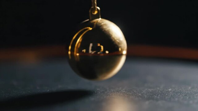 A golden pendulum for divination or spiritual practice