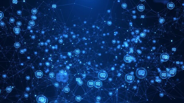 Abstract flow data cyber wormhole. Quantum computing information vortex, Cyber tunnel consisting moving glowing points. Futuristic infinite space background. data transfer in cyberspace. Hi-tech 3D 4K