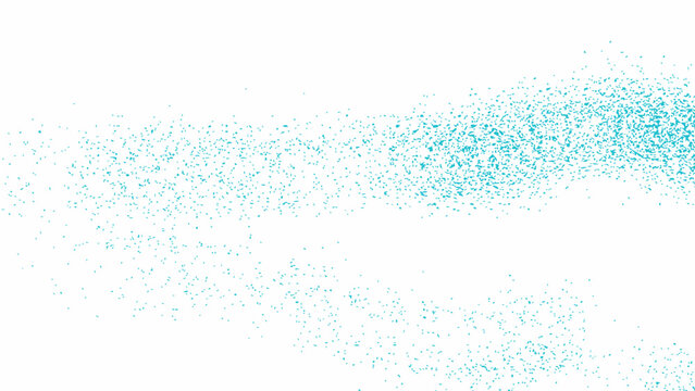 Gentle blue watercolor paint abstract art design.