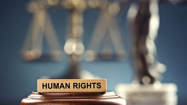 Scales of Justice Symbolizing Human Rights and Legal Equity: Advocate for Social Justice and Equality in the Courtroom