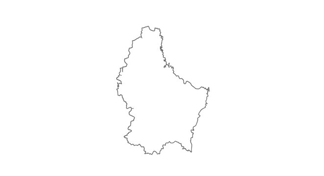 A minimalist line drawing depicts the outline of the island nation of lesotho high quality professional