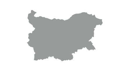 Obraz premium A grayscale silhouette depicting the geographical shape of the country of bulgaria high quality professional detailed