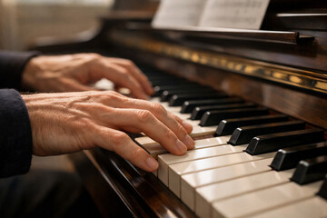 Fototapeta premium playing the piano