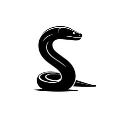 Fototapeta premium vector black Moray Eel
