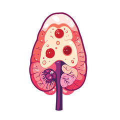 Naklejka premium brain illustrations