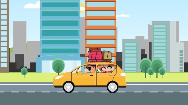 Family Vacation and Trip, Cartoon Animation