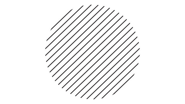 Black and white diagonal lines circle pattern with line art stripe pattern diagonal background minimalist abstract decoration geometric contrast monochrome creative concentric scribble