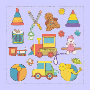 Educational toys for toddlers featuring alphabet blocks and sewing kit for children nursery early development playtime domestic leisure creative learning kit