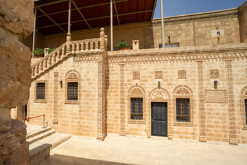 Exterior view of Mor Gabriel Monastery in Mardin, highlighting ancient Syriac architecture and cultural heritage © aselight