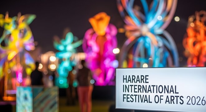Harare international festival of arts 2026 colorful outdoor display