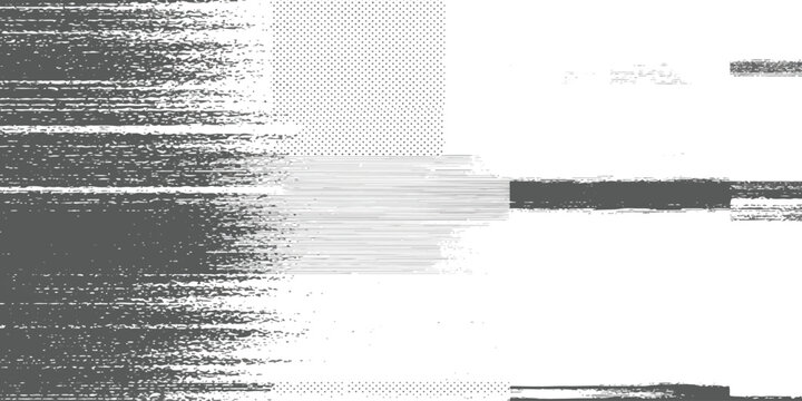 A high contrast abstract digital composition featuring intense monochromatic glitch art textures.