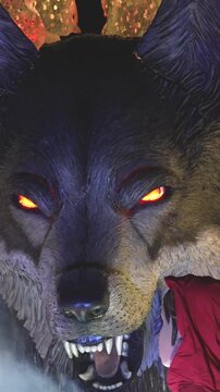 Scenic view of Viareggio Carnival allegorical float parade with costumes, spectators, and festive atmosphere