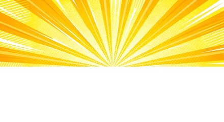 Obraz premium Radiant Yellow Sunburst Background with Copy Space