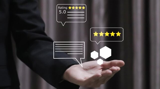 Customer centric review and rating system supports product review, digital rating concept, and customer give good trust by visualizing people choice through stars and feedback content technology.