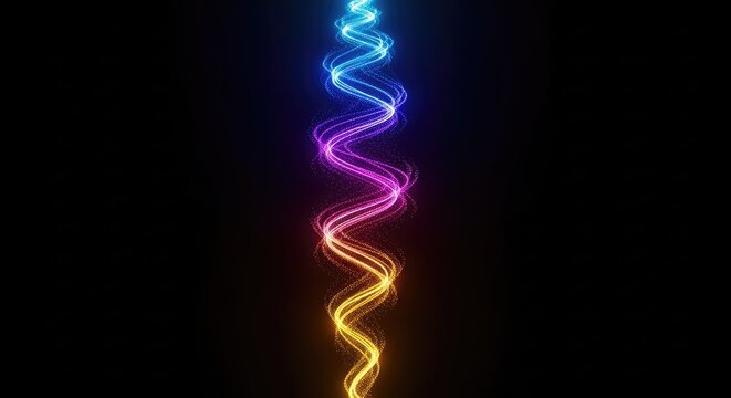 Abstract light vortex spiraling upward toward an infinite glowing source, representing spiritual elevation and boundary breaking freedom, conceptual, sacred, structure