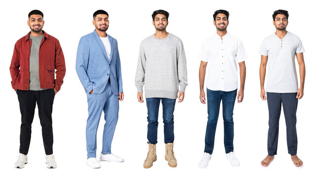 PNG Diverse casual and formal outfits on transparent background
