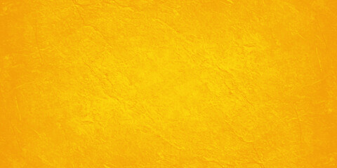 Naklejka premium Abstract vibrant orange and gold textured background with organic parchment crinkle effects and glowing central light