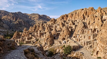 Fototapeta premium The ancient village of Kandovan in Tabriz, Iran 🇮🇷