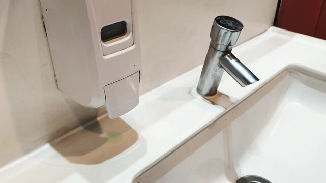 Soap Dispenser and Sink, Hand Washing Hygiene Concept Video