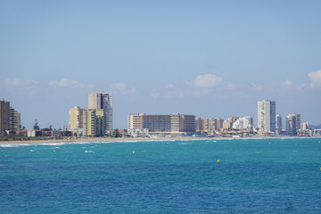 Obraz premium The panorama of La Manga resort in Spain