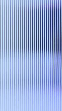 Abstract light background with reeded glass effect, vertical 3d render