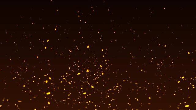Floating fire flame sparks particles on transparent background video, Fire flakes and bonfire background, Fire particles moving fast with the wind, Hot burning fire sparks and ashes motion,